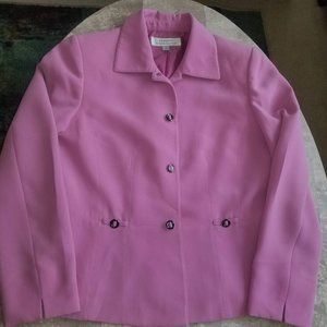 Tahari Orchid Pink Suit Jacket 10